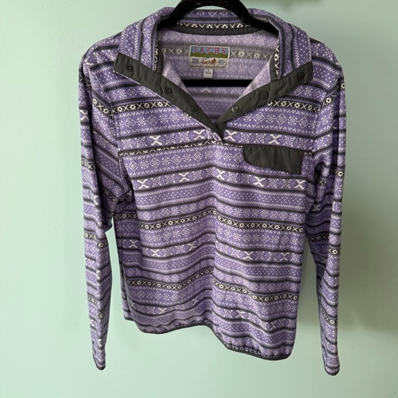 Jacks Purple Patterned Long Sleeve Shirt Size Small - Picture 1 of 7